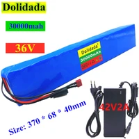 new high power 36v battery 10s4p 30ah 18650 battery pack 800w 42v 30000mah for ebike electric bicycle with bmscharger