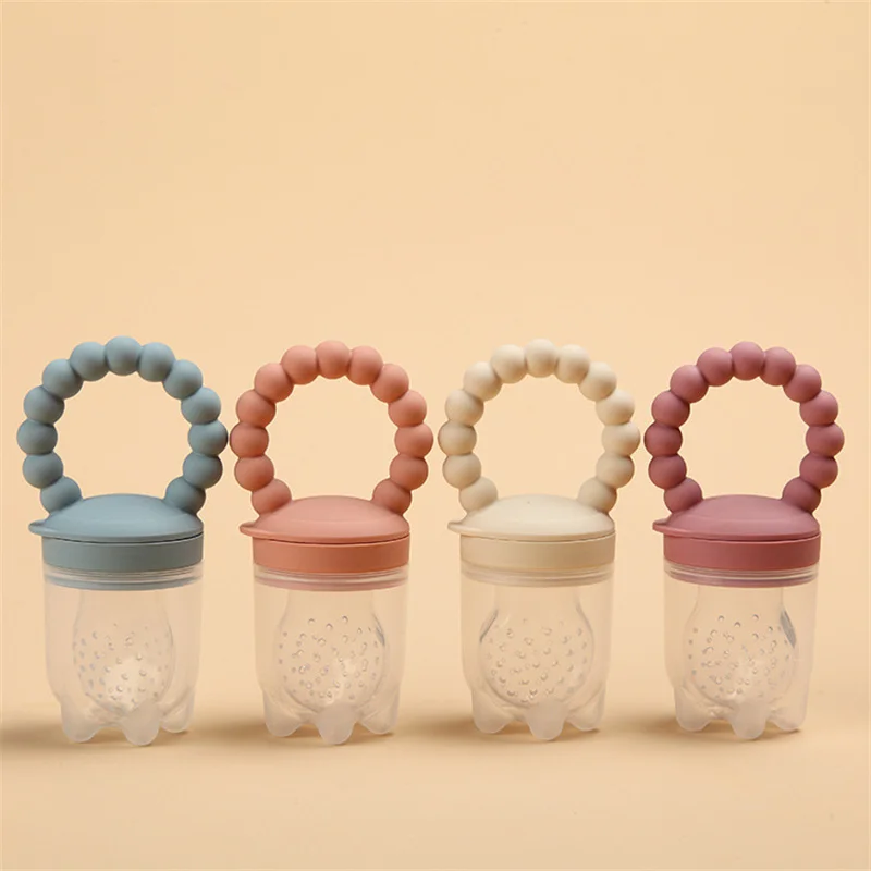 

Baby Fresh Food Feeder Safety Infant Pacifiers Fresh Fruit Nibbler Newborn Rotating Mills Chew Fruit Nipples Grinder Feeding Toy