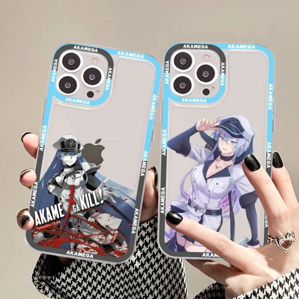 

Anime Akame Ga Kill Phone Case For iPhone 15 11 12 13 14 Mini Pro Max XR X XS TPU Clear Case