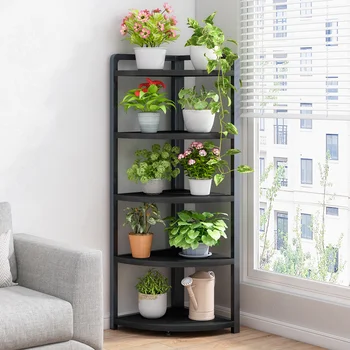 Indoor Living Room Floor-to-ceiling Plant Stand Simple Modern Storage Shelves Multi-layer Succulent Shelves For Plants