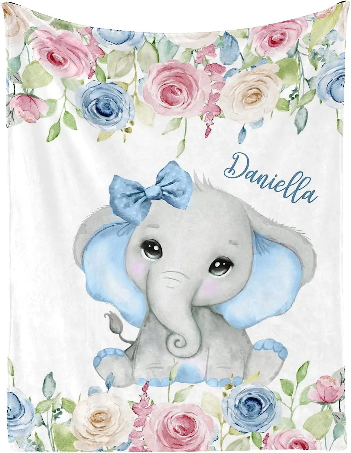 Customized 30 X 40 Inch Throw With Name Text For Girl Boy