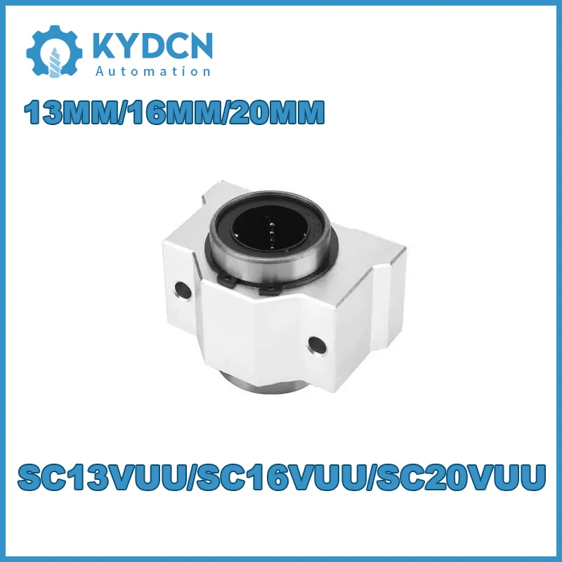 Фото SC13VUU SC16VUU SC20VUU Линейный подшипниковый блок SCS13VUU SCS16VUU SCS20VUU линейные скользящие блоки для валовой рейки 8 мм 16 мм 29 мм №1
