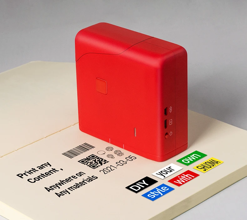 

12.7mm Android BT Portable QR Bar Batch Code Date Number Logo Expiry Date Label Handheld Thermal Inkjet Printer