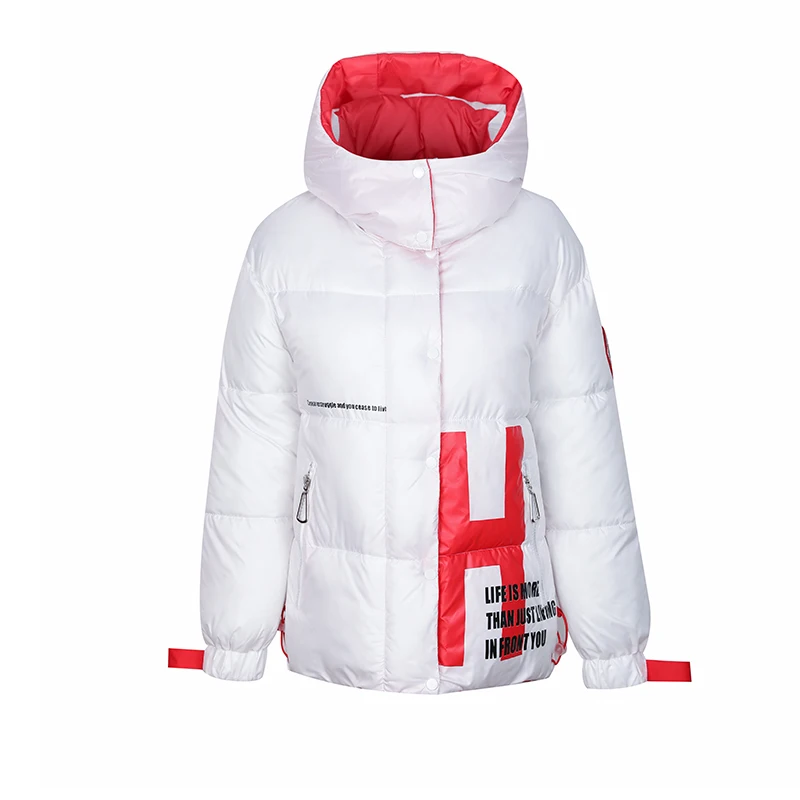 Thicken Overcoat Warm Parkas Short Jackets Women Outerwear 2023 Winter Coats Hooded Down Jacket Female Padded Coat Loose Casual