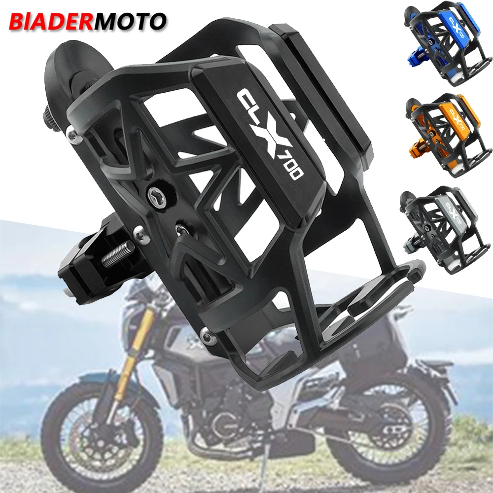 

NEW For Cfmoto CLX 700 CLX700 700CLX CNC Aluminum Motorbike Water Bottle Beverage Drink Cup Holder Sdand Motorcycle Accessories