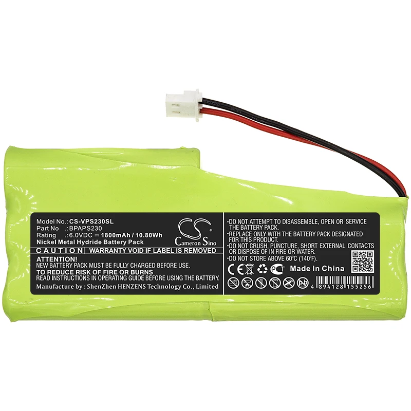 

Cameron Sino 1800mAh Battery For Velleman APS230 BPAPS230