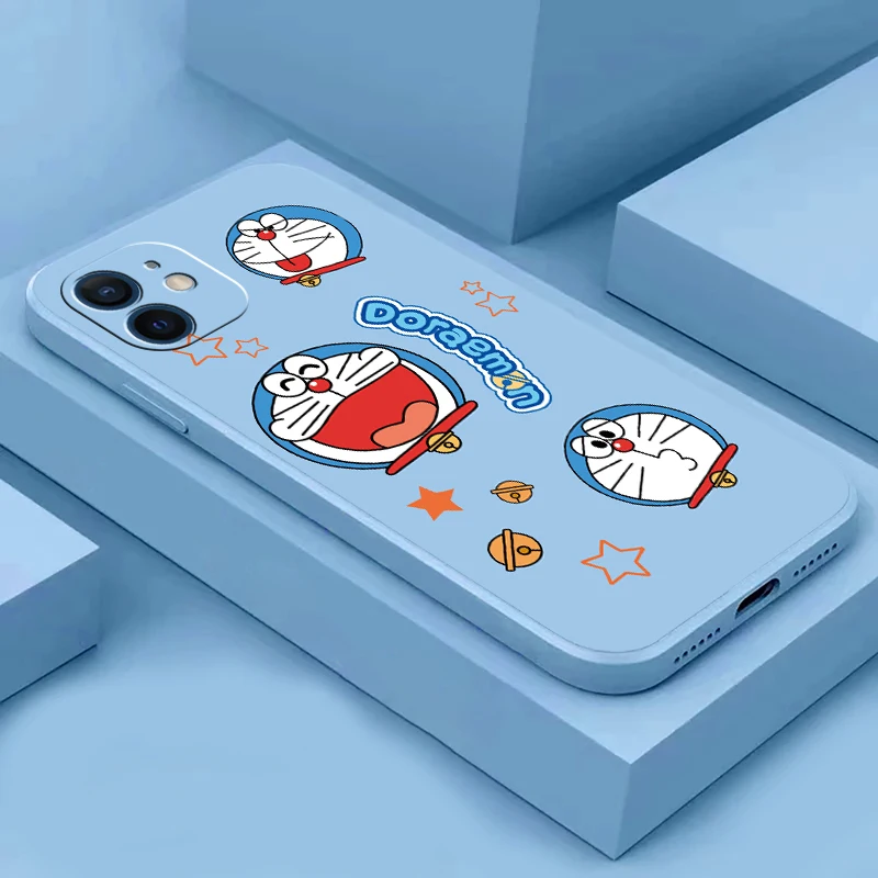 

Doraemon Bandai Cute Funda CASE For iPhone 12 13 11 Pro Max 13 Pro Max X XR XS MAX SE2020 8 7 6 6S Plus NEW Silicone Phone Cover