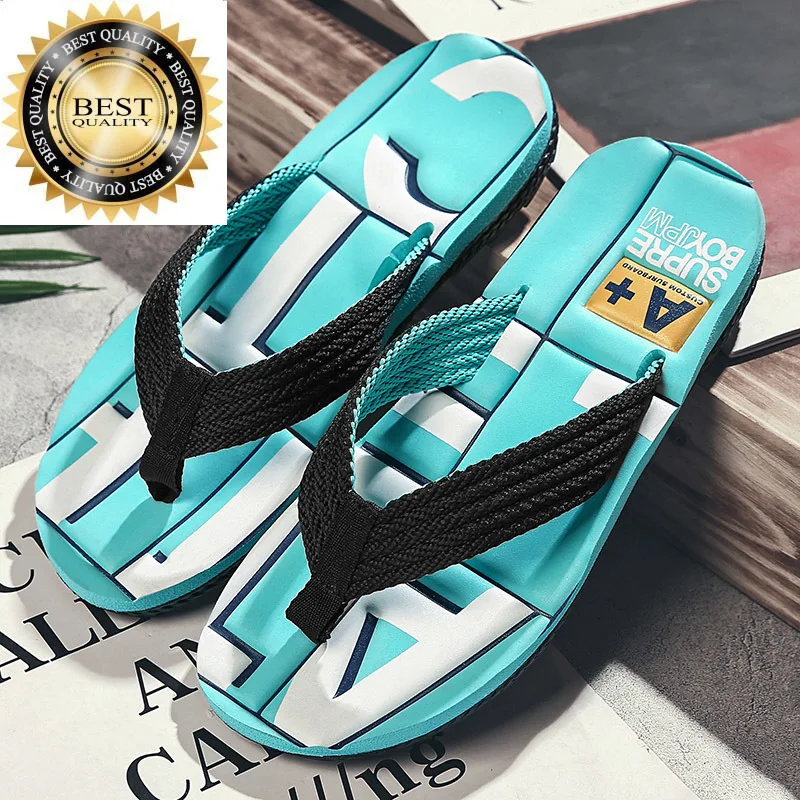 

New Summer Men's Flip 2024 Flops Casual Light Durable Beach Slippes Comfortable Non-slip Rubber Men chinelo masculino