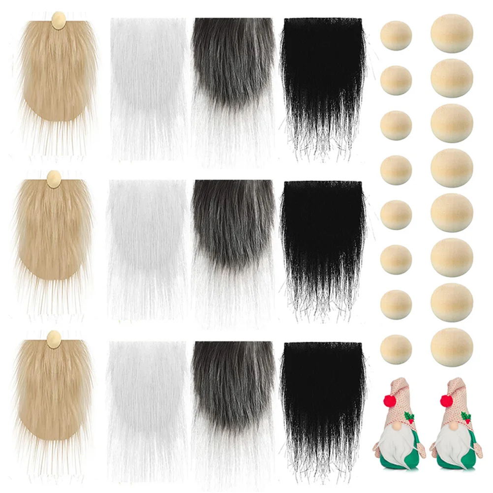 

Beard Gnome Fur Faux Beardsgnomes Diy Dwarf Fabric Unfinished Costume Ballswooden Wood Precut Crafts Material Pre Cut Making