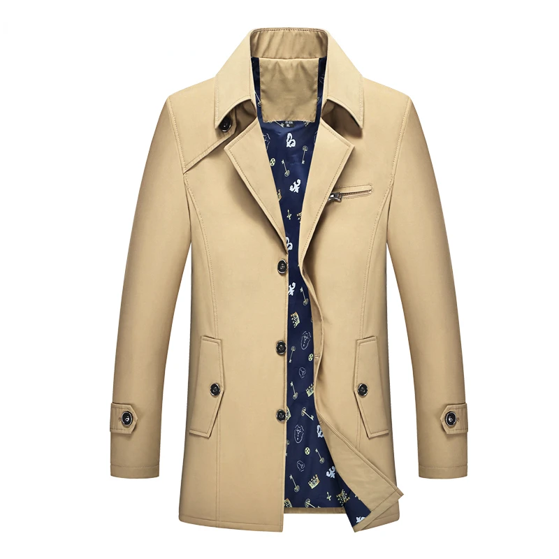

Vintage Male Trench Coat Men's Oversized 7XL,8XL,9XL Suits Long Coat Overcoat Brand Clothing Windbreaker Business Jacket For Men