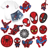marvel cloth patch spiderman embroidered clothing patches anime cartoon cloth decoration accessories for shirt pants jeans bags
