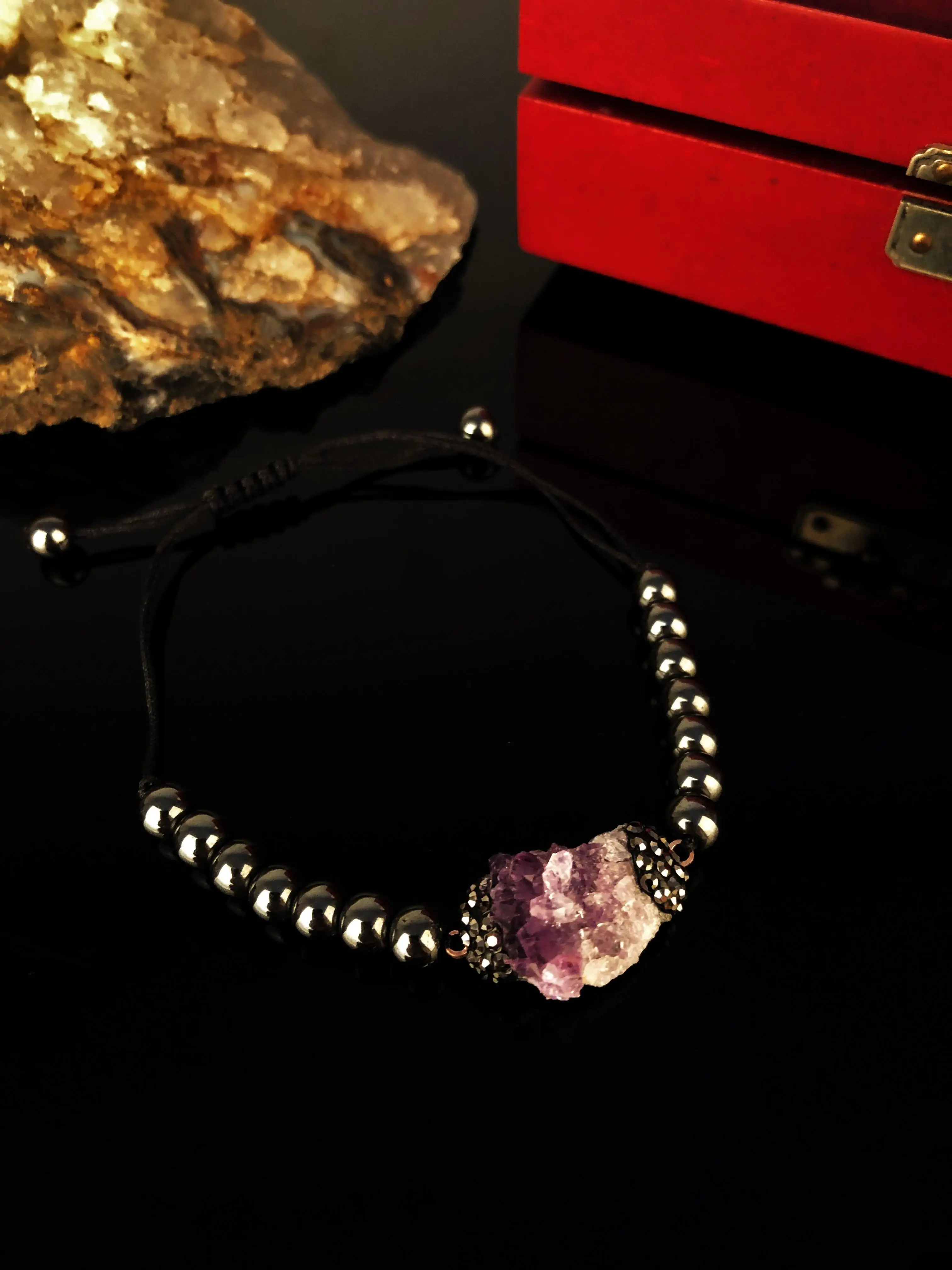 

Natural stone Women 'S Amethyst Stone Bracelet Xkrb312