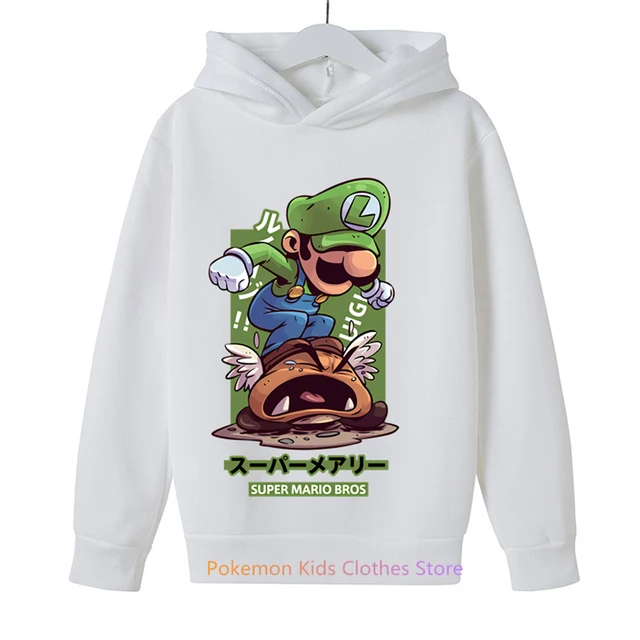 

Game Super Mario Bros Hoodie for Kids Tops Long Sleeve Boys Clothes Girls Baby Cartoon Children Fashion Spring Autumn Sweatshirt