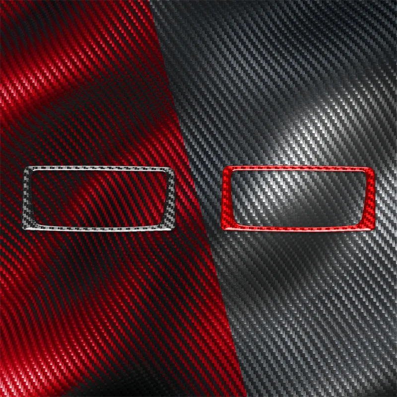 

For Audi Q5L 2018 2019 2020 2021 2022 2023 Rear Cigarette Lighter Frame Cover Carbon Fiber Sticker Car Interior Trim Accessories