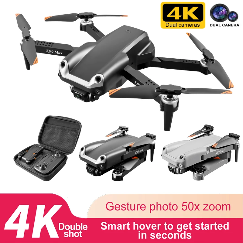 

2022 New K99 MAX Mini Drones With 4K HD Dual-Lens Aerial Fixed-Height Photography Obstacle Avoidance Dron Four-Axis Aerial Toys