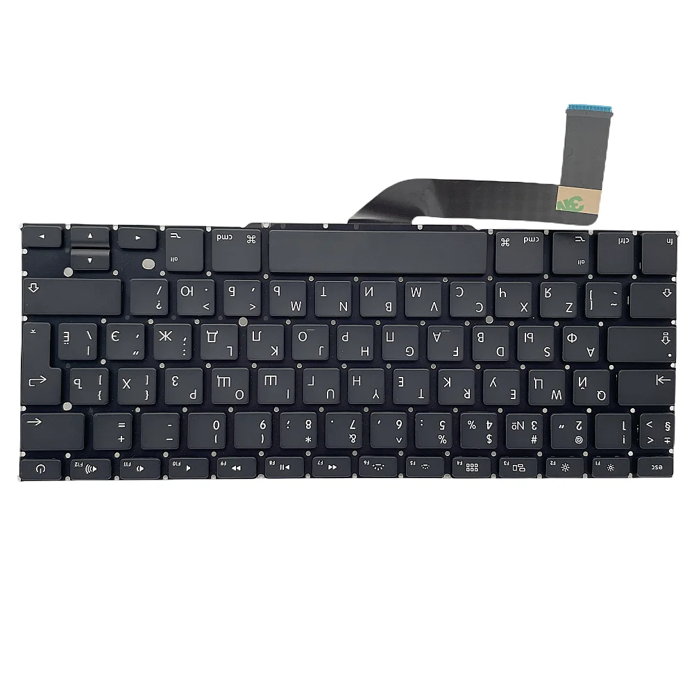 A1398 Клавиатура Русская Россия RU раскладка для Macbook Pro Retina 15 дюймов 2012-2015 EMC 2910 2909 2881