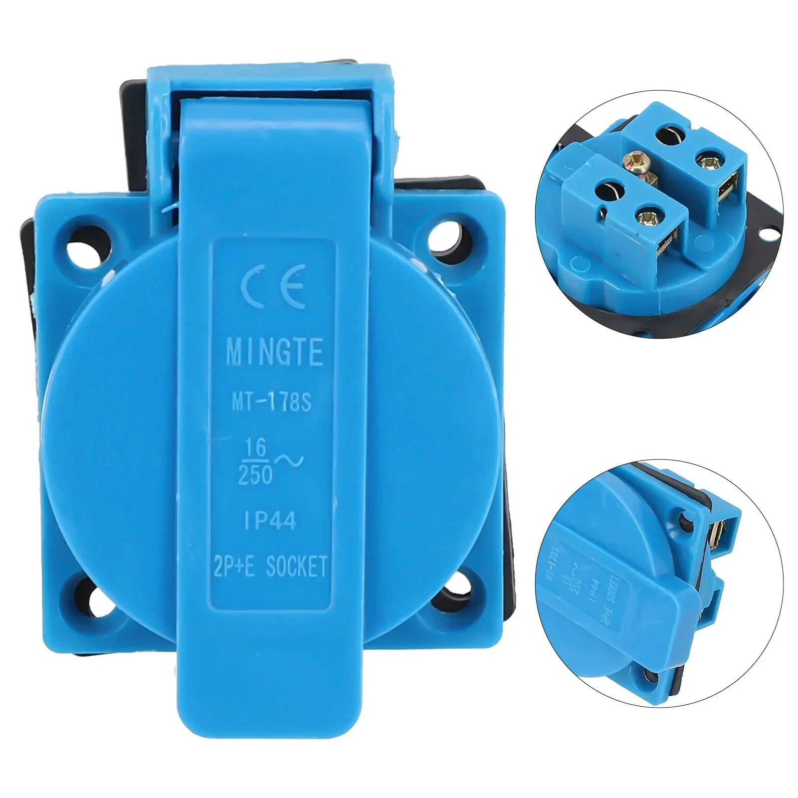 Промышленная водонепроницаемая розетка внешний разъем настенное крепление