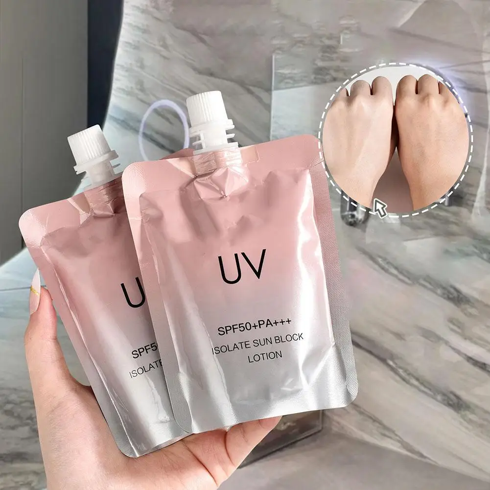 Отбеливающий солнцезащитный крем SPF50 + УФ-защита экран для рук блок Осветляющий