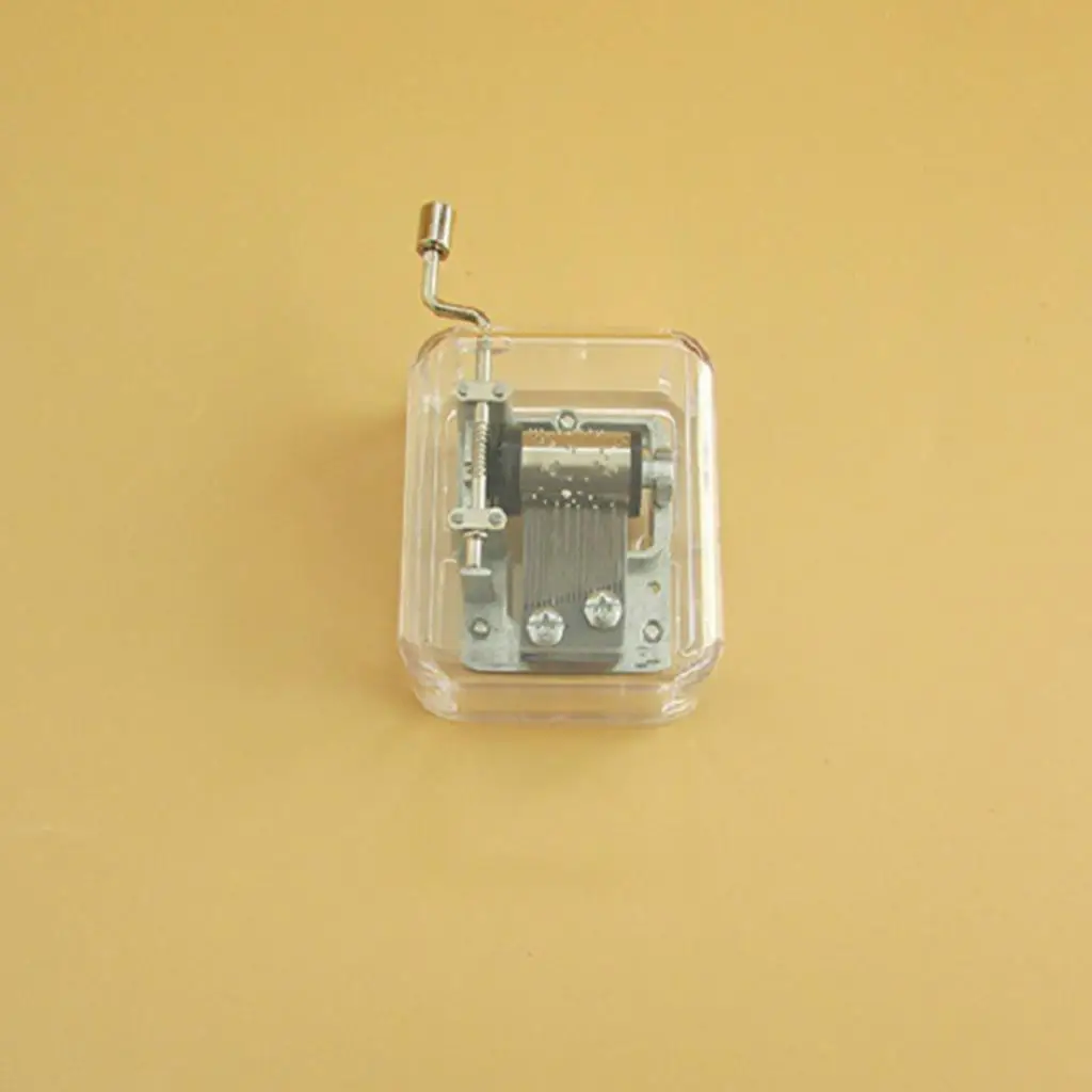 

Mini Hand Crank Music Box Teaching Montessori Music Toy DIY Busy Board Kit