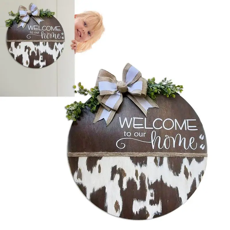 

Christmas Welcome Sign Christmas Sign Black And White Welcome Hanging Sign Rustic Wooden Holiday Decor For Front Door Farmhouse