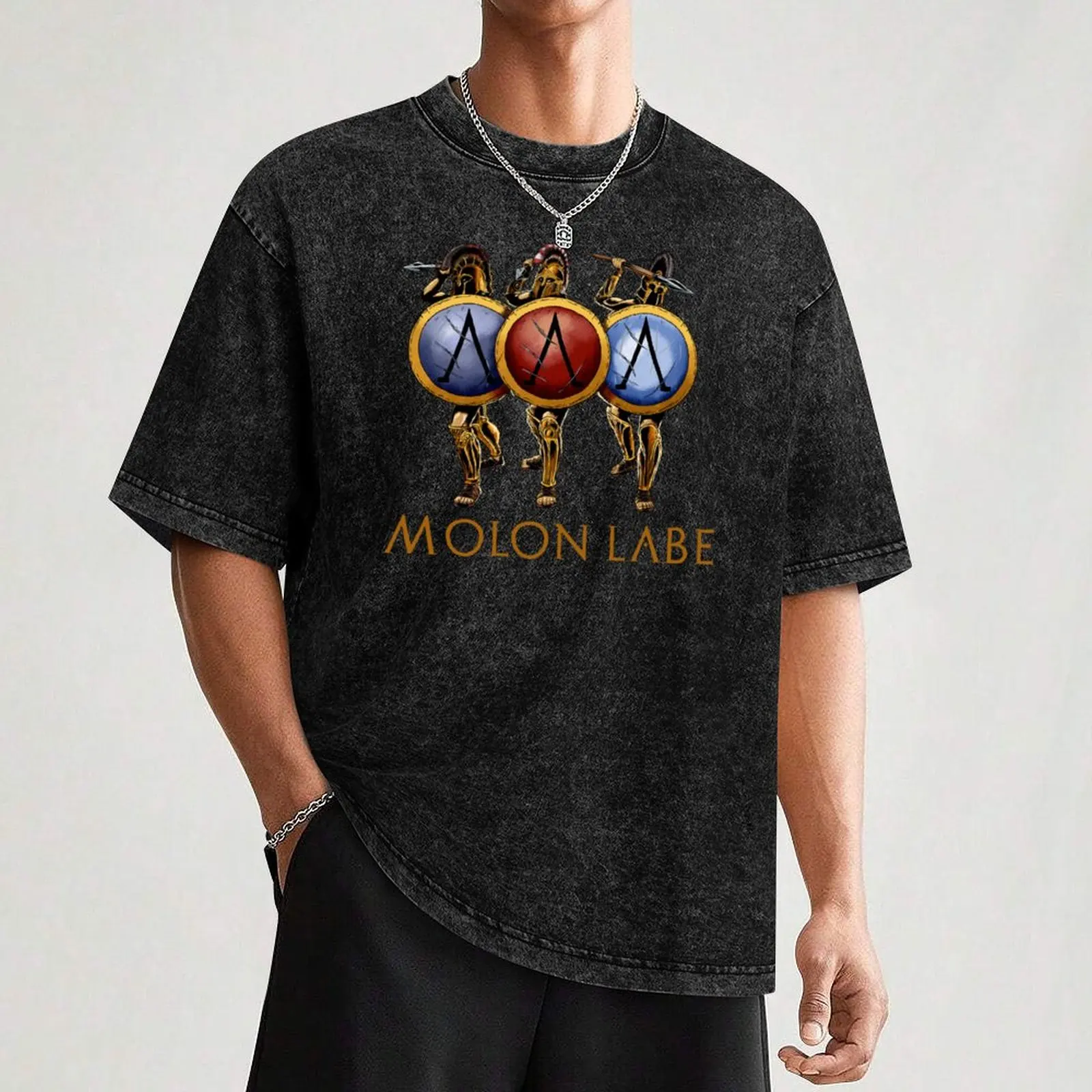 Фото Футболка Molon Labe - Battle Of Thermopylae - Sparta, футболка ко Дню благодарения №3