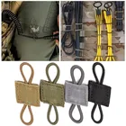 5 шт. тактический рюкзак вязка Пряжка карабина сумки мешок застежки шнур исправить Шестерни Эластичный ремешок крепление тактический ремень пряжка