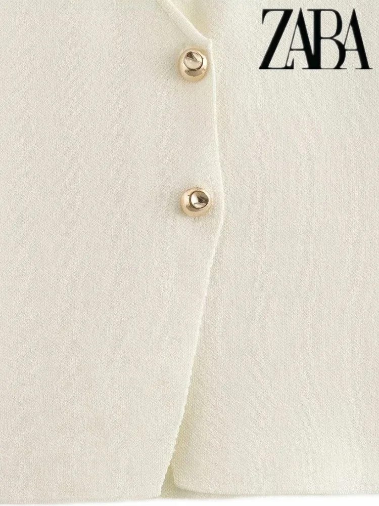 Traf Женский Пригородный Костюм В Городском Уличном Стиле Однобортный Вязаный