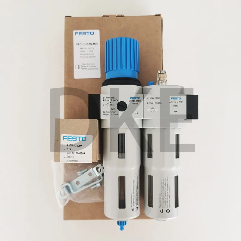 Festo FRC-3/4-D-5M-MIDI 162775 регулятор воздушного фильтра 5 мкм автоматический 0 ~ 12 бар
