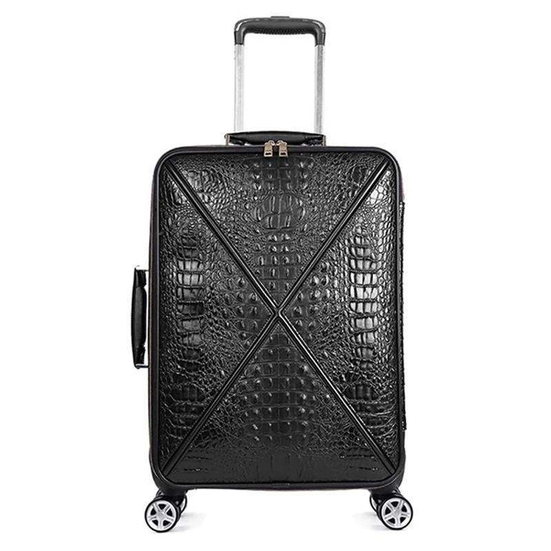 Высококачественный чемодан под кожу крокодила рандомный на колесиках для мужчин