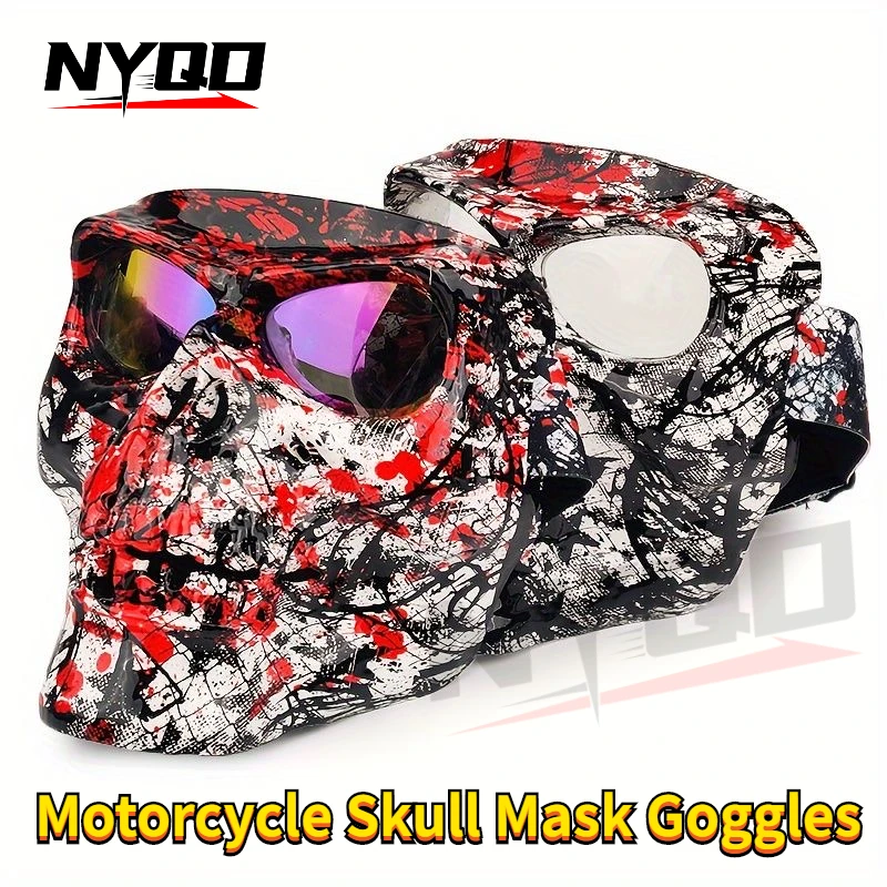 Мотоциклетная маска с черепом очки для косплея костюм активного отдыха спорта