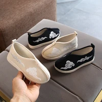 childrens embroidered shoes 2022 simple cloud cloth shoes for boys dance hanfu baby chinese style performance flats casual new