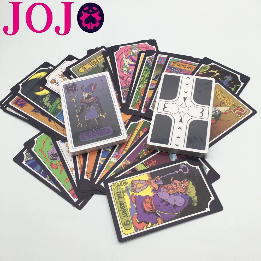 

Anime JOJO's Fantastic Adventure Board Game Tarot Card 22 Grand Akana +9 Glorious God for A Total of 31 Cards CosplayToy Gifts