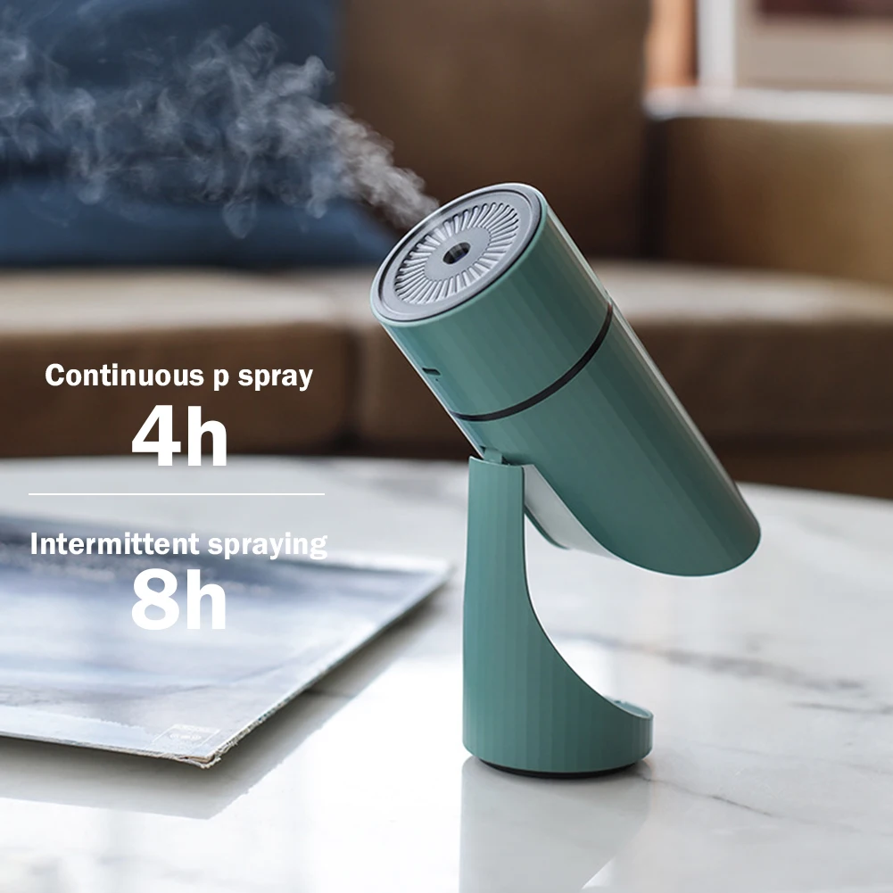 

260ML Wireless Air Humidifier LED USB Aromatherapy Diffuser 1000mAh Rechargeable Battery Ultrasonic Cool Mist Maker Quiet Fogger