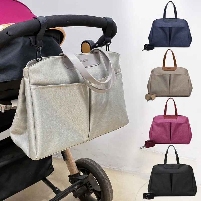 

New Fashion Multifunctional Waterproof Tote Bag Shoulder Messenger Baby Bottle Diaper Handbag Large Capacity Outing Mommy Bag