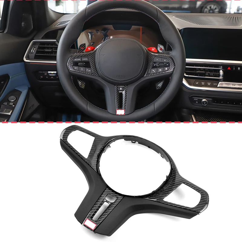 Отделка рулевого колеса из углеродного волокна рамка M Merformance для BMW G80 G82 G42 G15 G16 G08