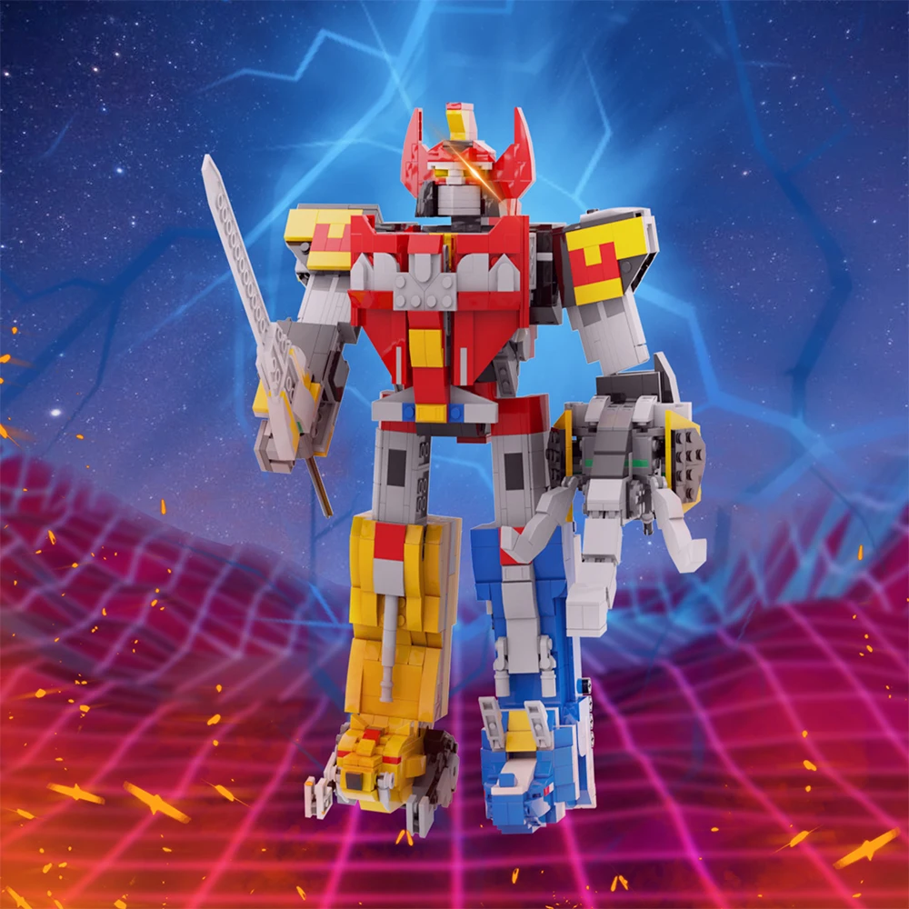 Игрушка-робот MOC морфинированная энергия дальномер строительные блоки динозавр