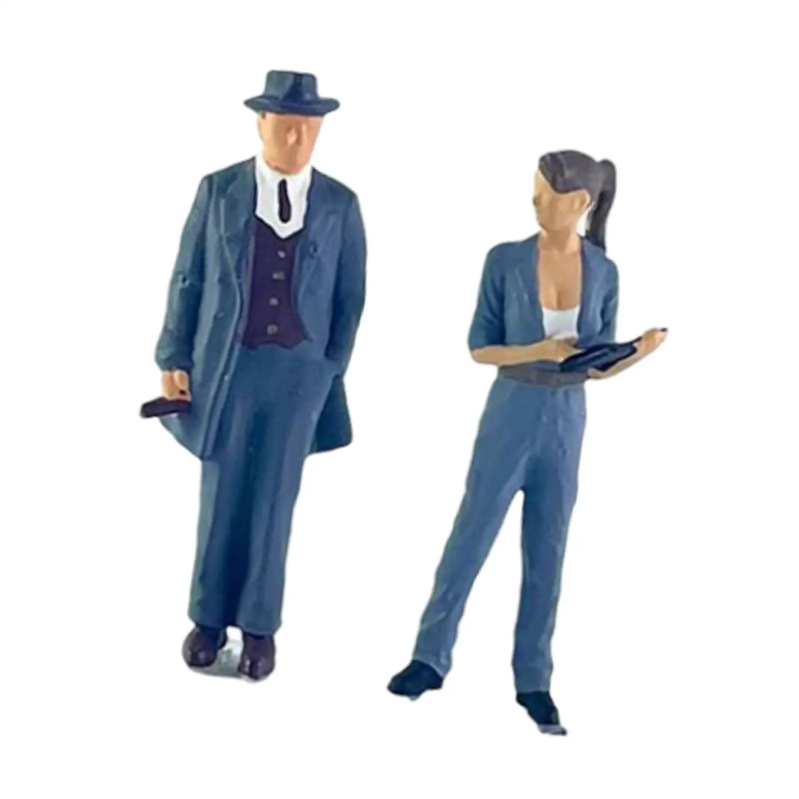 2 шт. масштаб 1:64 полимерные фигурки журналиста бизнесмена S расположение