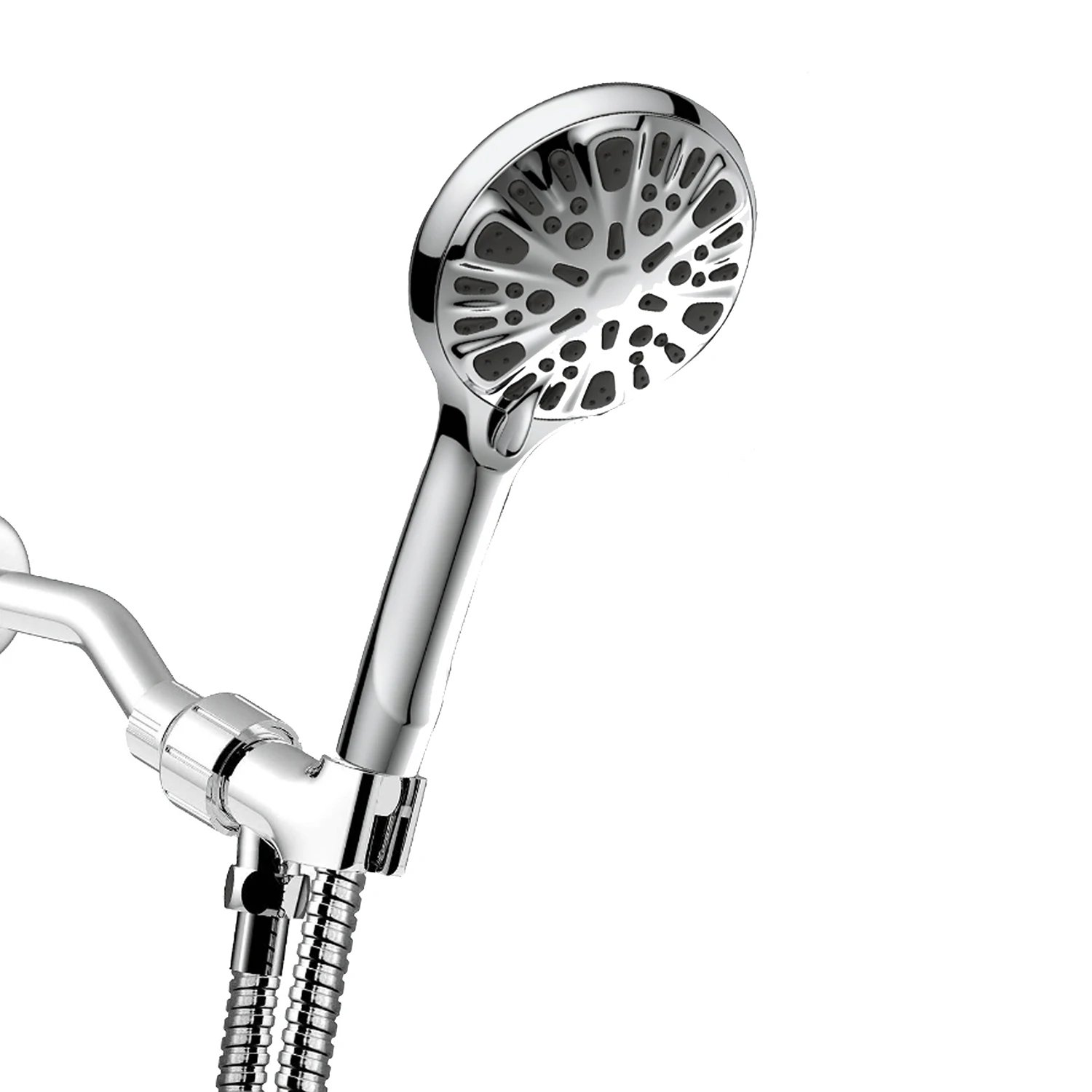 

High Pressure Handheld Shower Head,9 Mode High Flow Hand Showerhead Set,5.04IN Showerhead 59IN Stainless Steel Hose