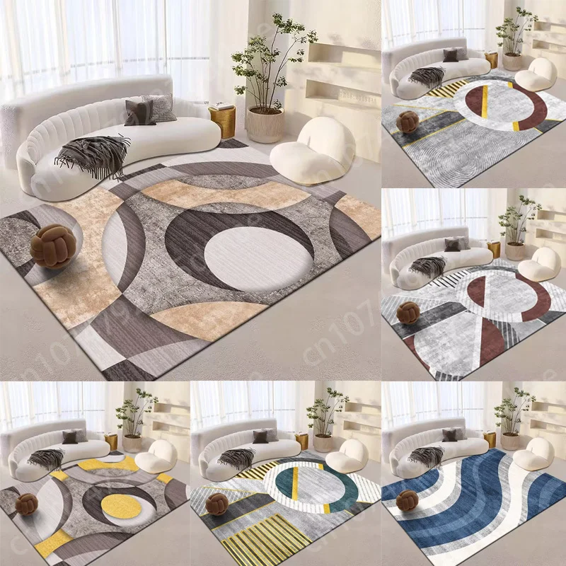 

Nordic Geometric Carpet Sofa Table Large Area Rugs Bedroom Floor Mat for Home Living Room Decoration Bedside Hallway Soft Mats