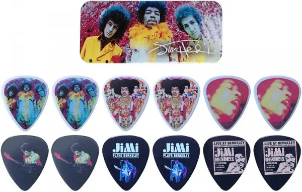Медиаторы DUNLOP JH PT01M Jimi Hendrix Experienced упаковка 12 шт.|Детали и аксессуары для гитар| |
