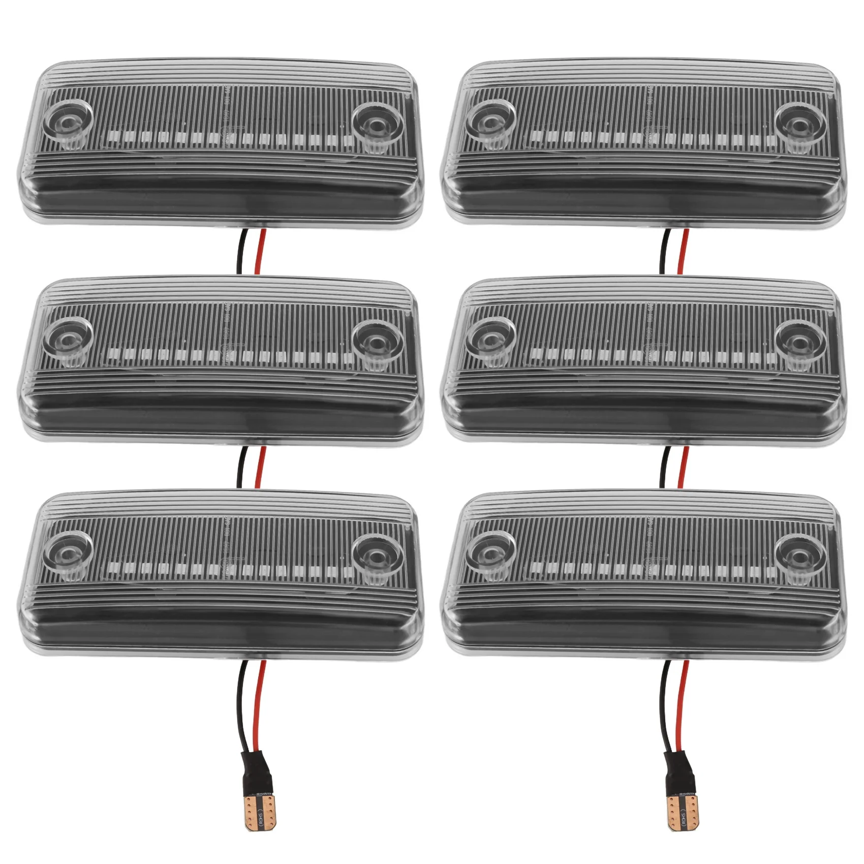 6 прозрачных светодиодных боковых габаритных фонарей для Fiat Ducato III Iveco Daily IV DAF LF XF CF