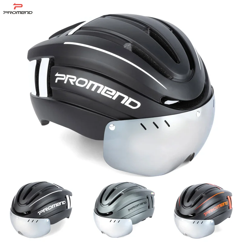 

Мужской Сверхлегкий велосипедный шлем PROMEND со стандартным хвостом, съемная моющаяся безопасная шапка для горного и дорожного велосипеда, мотоцикла