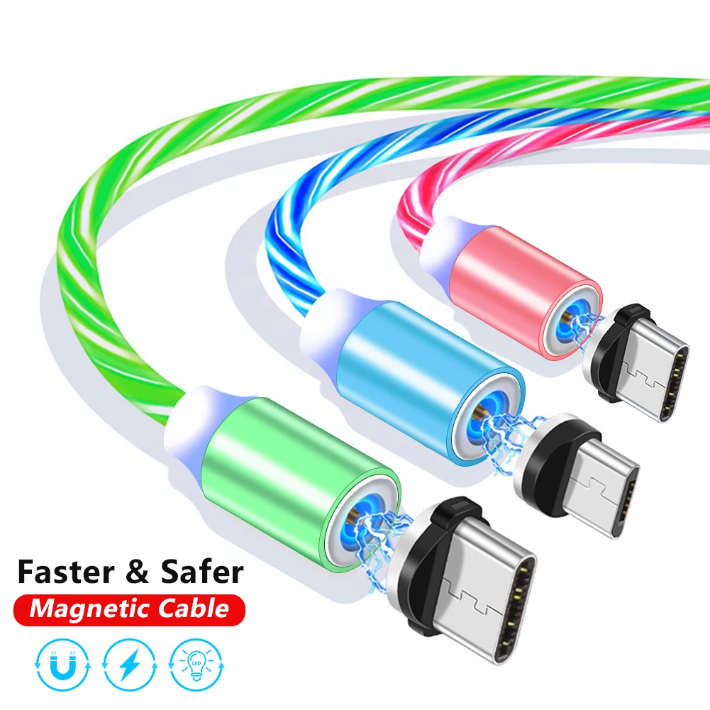 

5 шт. 1 м 2 А магнитный USB кабель Быстрая Зарядка Тип C кабель магнит зарядное устройство Зарядка данных микро USB кабель мобильный телефон кабел...