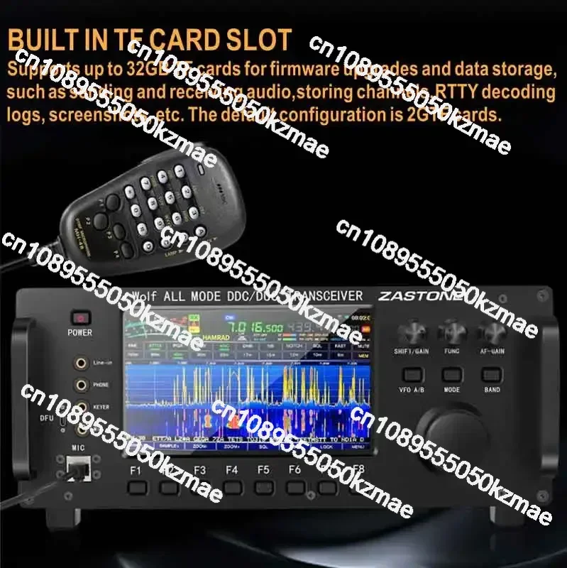 ZASTONE ZT7500 SDR Коротковолновый трансивер HF LF 6M VHF UHF DDC DUC Всережимное мобильное радио 20