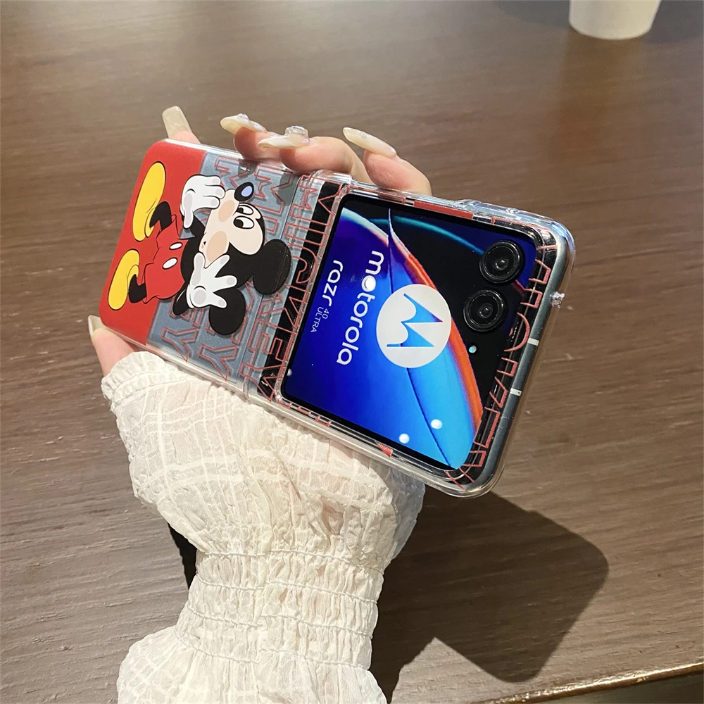 Милый мультяшный чехол для телефона с Микки и Минни Motorola Razr 50Ultra 50 2024 40 ультра
