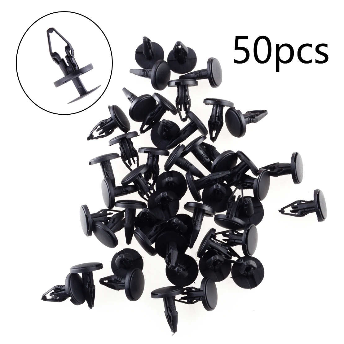 

6508863AA 50Pcs Bumper Push Type Fender Liner Clip Cowl Vent Retainer Push In Fastener Pin Fit For Ford Chrysler Buick Chevrolet