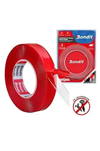 

Brand: Bondit Silicone Double-Sided Acrylic Transparent Tape 40Mm X 5Mt Category: Adhesives
