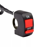 motorcycle handlebar flameout switch on off power button for moto motor atv bike dc 12v 10a black universal