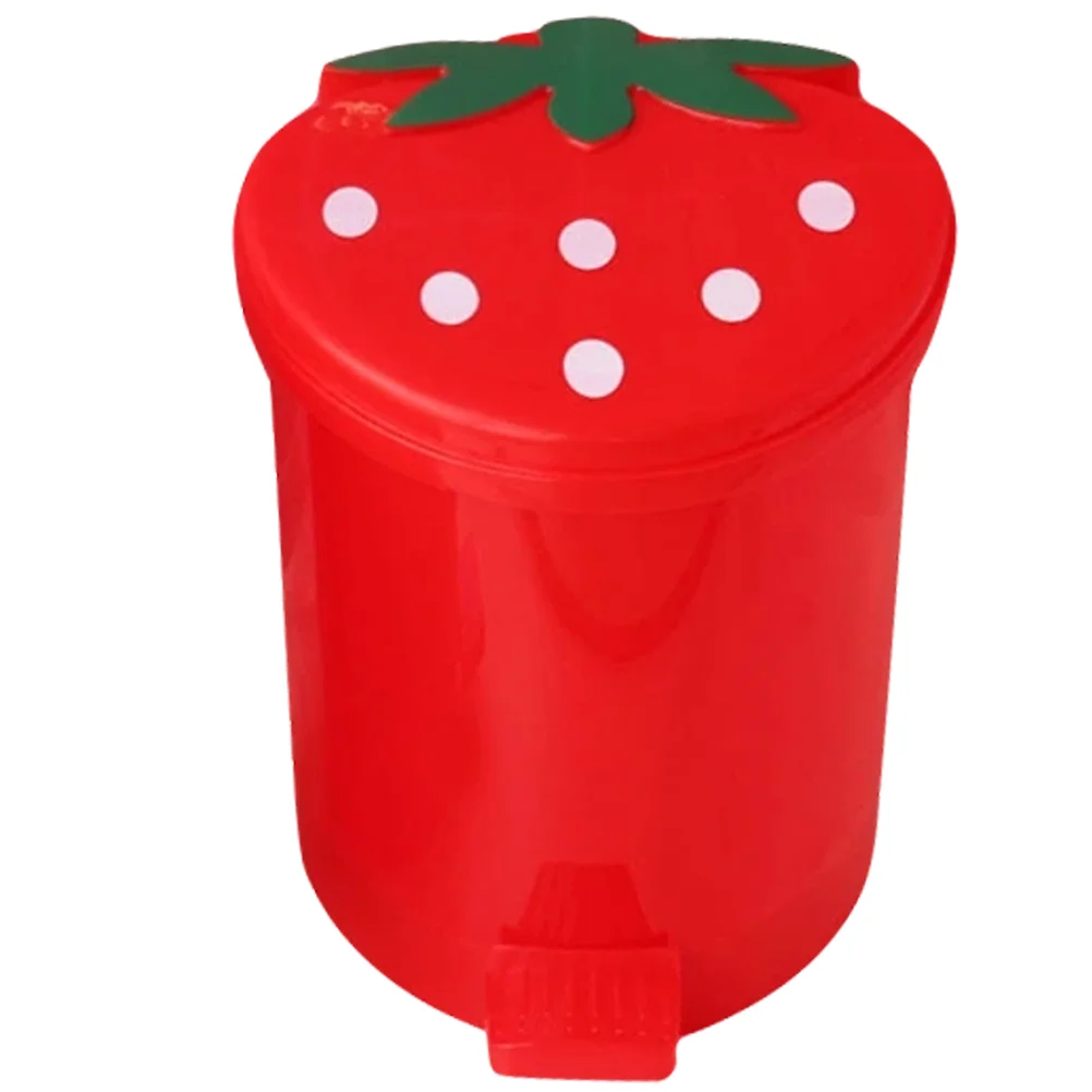 

Strawberry Trash Can Bathroom Trash Can Kawaii Home Decor Trash Can For Bedroom for Desktop Table