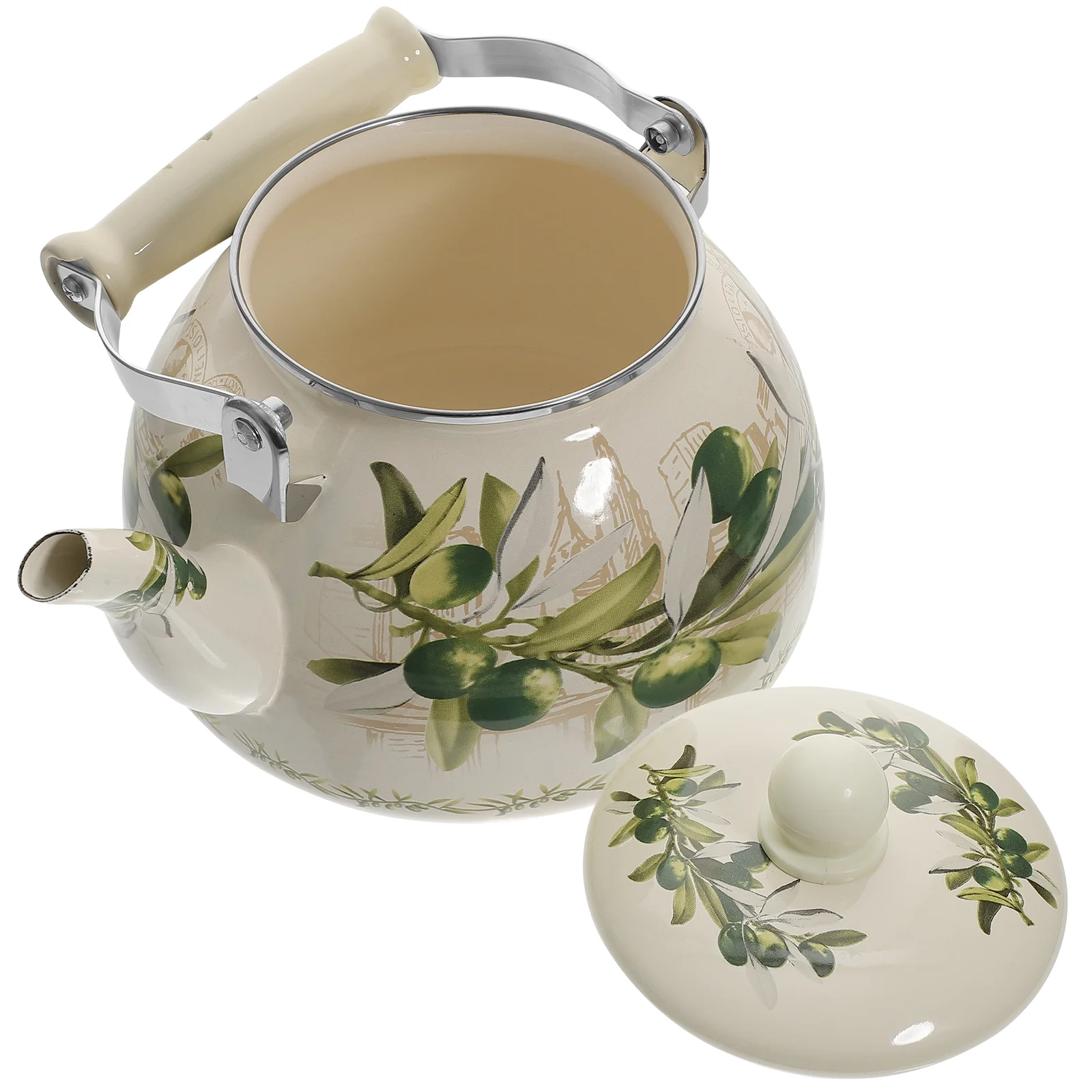 

Enamel Kettle Retro Camping Water Jug Tea Kettles Stovetop Hot Pot Coffee Essentials Teapot